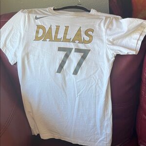 Nike White Doncic Dallas Mavericks NBA Tee